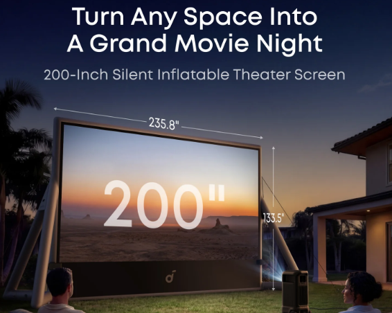 X1 Pro 200 inch inflatable theater screen